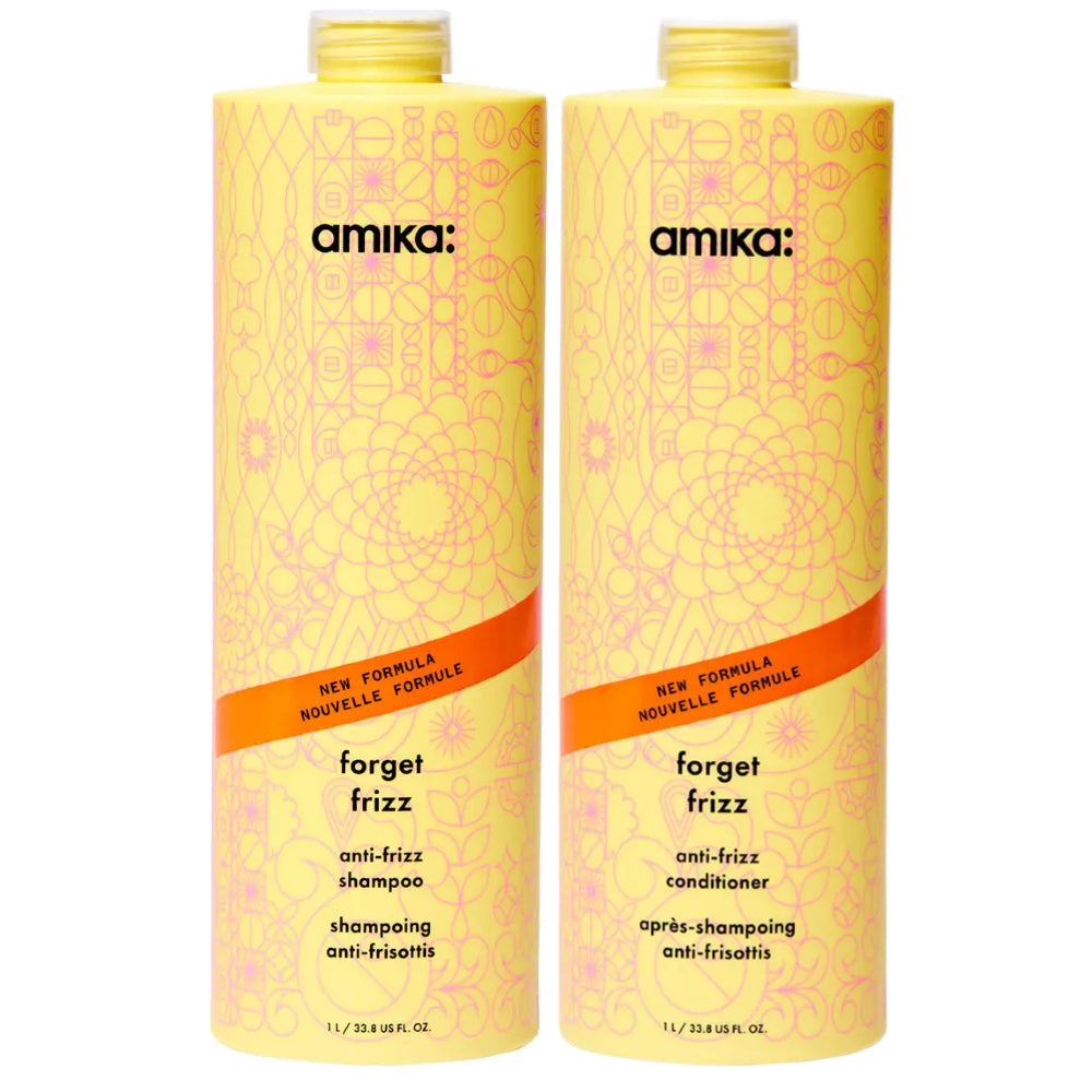 Amika Forget Frizz Anti-Frizz Bundle Big DUO 2X 1000ML
