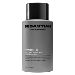 Sebastian Professional Multitasker for Men 3-in-1 Hair, Beard and Body Shampoo 280 ml